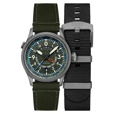 AVI-8 Flyboy Wingman Worldtimer GMT AV-4120-05 Otomatik Erkek Kol Saati