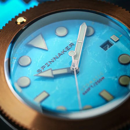 Spinnaker Hull SP-5145-04 Titanium Bronze Lapidary Limited Edition Otomatik Erkek Kol Saati