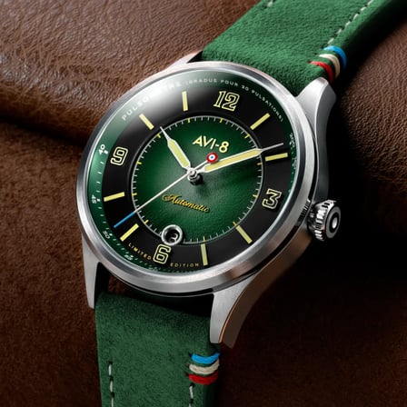 AVI-8 Flyboy AV-4153-01 Lafayette 110th Anniversary Limited Edition Otomatik Erkek Kol Saati