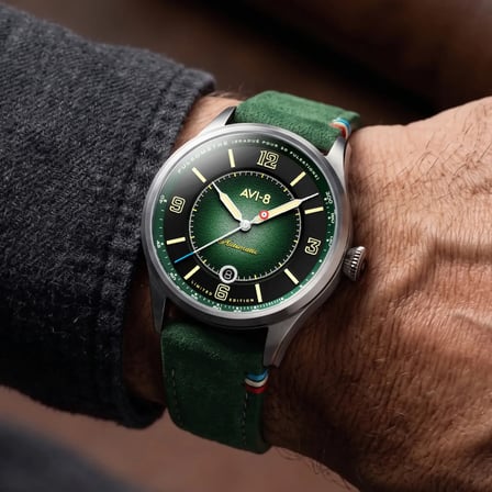 AVI-8 Flyboy AV-4153-01 Lafayette 110th Anniversary Limited Edition Otomatik Erkek Kol Saati