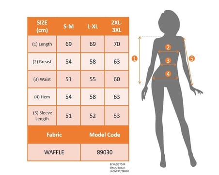 ModiG Kadın Uzun Kollu V Yakalı Waffle Bluz