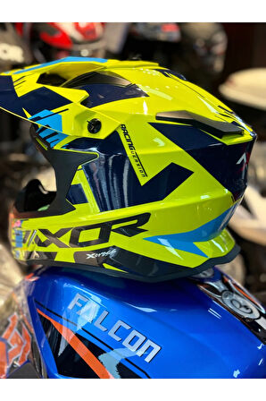 X- Cross Neon Yellow Blue