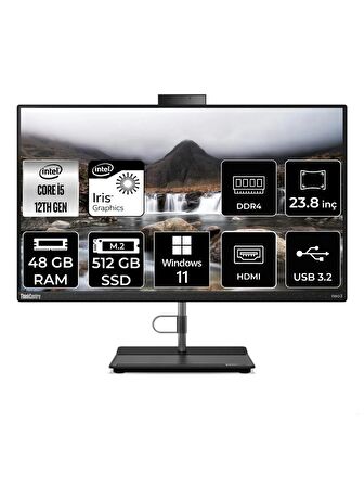 LENOVO THİNKCENTRE NEO 30A i5 1240P 48GB RAM 512GB SSD 23.8" FHD W11P ALL IN ONE PC 12B0002CTX 