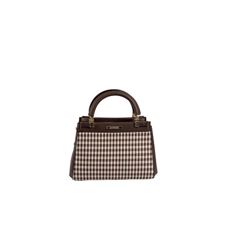 Silver Polo  Kadın Omuz Çantası 1193-47688 SILVER POLO Kadın ÇANTASI M191 KAHVE SARI-MAT KAHVE