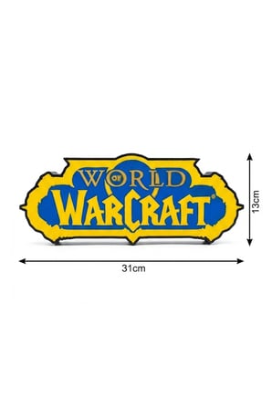 World of Warcraft Tasarımlı Dekoratif Aydınlatma (31x13cm)