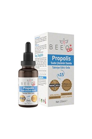 Bee'o Up Propolis Suda Çözünebilir Damla %15 20 ML