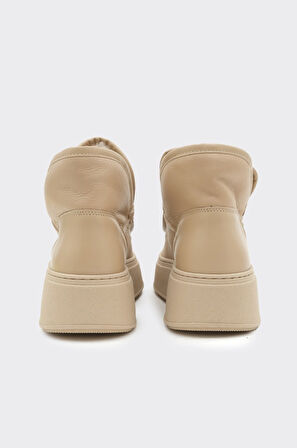 Düz Taban Hakiki Deri Kadın Bot