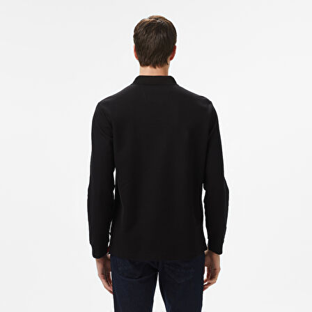 Nautica Erkek Siyah Classic Fit Uzun Kollu Polo Yaka T-Shirt