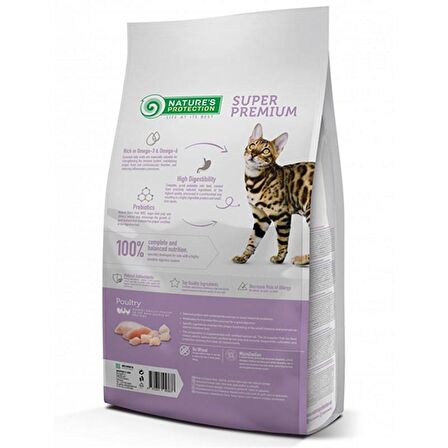 Natures Protection Kümes Hayvanlı Hassas Yetişkin Kedi Maması 2 Kg