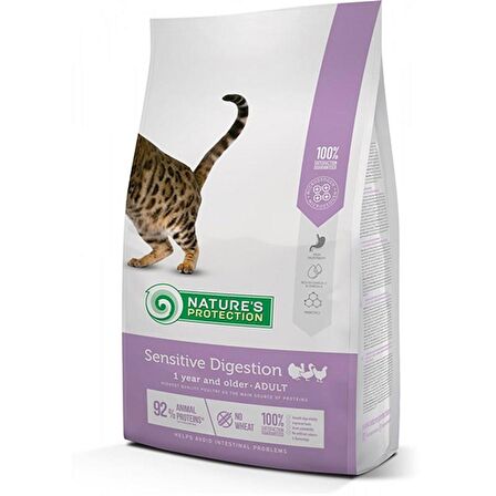Natures Protection Kümes Hayvanlı Hassas Yetişkin Kedi Maması 2 Kg
