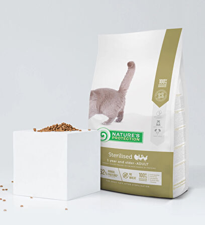 Nature's Protection Sterilised Kümes Hayvanlı Kısır Yetişkin Kedi Maması 7 Kg