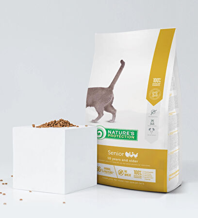 Nature's Protection Senior Kümes Hayvanlı Yaşlı Kedi Maması 2 Kg