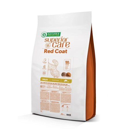 Nature's Protection Superior Care Kızıl/Kahverengi Tüylü Köpekler İçin Somonlu Tahılsız Küçük Irk Köpek Maması 10 kg