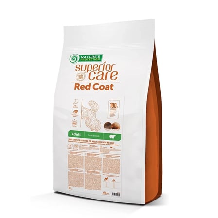 Nature's Protection Superior Care Kızıl/Kahverengi Tüylü Köpekler İçin Tahılsız Kuzulu Küçük Irk Köpek Maması 10kg