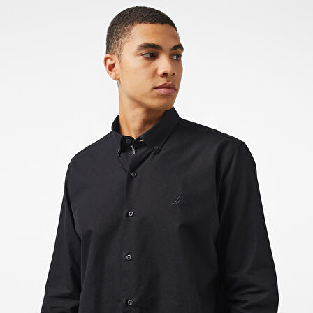Nautica Erkek Siyah Classic Fit Gömlek