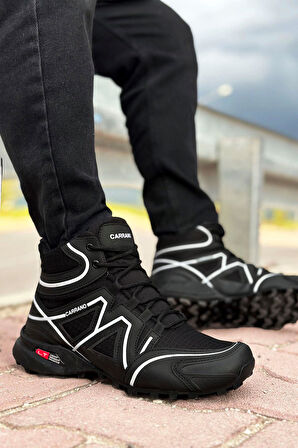 Big King Siyah Beyaz Outdoor Trekking Erkek Bot