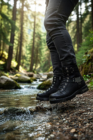 Big King Siyah Erkek Motorcu Bot