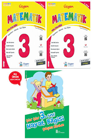 3.Sınıf  Beceri Temelli  MATEMATİK Yolculuğu 1. Kitap ve 2. Kitap+ Hayat Bilgisi Çalışma Kitabım