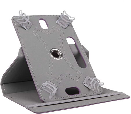 TCL Tab 10 FHD 4G 10.1 inç Uyumlu Fuchsia 360° Dönebilen Standlı Kapaklı Universal Tablet Kılıfı