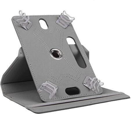 Huawei MatePad 10.4 inç Uyumlu Fuchsia 360° Dönebilen Standlı Kapaklı Universal Tablet Kılıfı