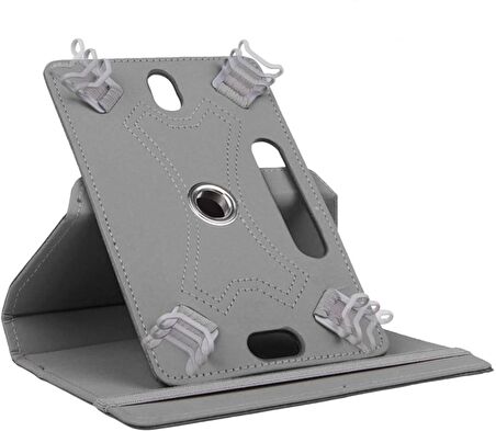 Galaxy Tab A8 10.5 SM-X200 (2021) Uyumlu 360° Dönebilen Standlı Kapaklı Universal Tablet Kılıfı