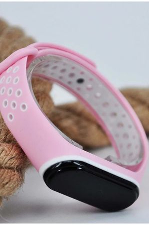 Dokunmatik Kadın Dijital LED Pembe Silikon Kordon Spor Genç Kız Kol Saati Modern Şık Hafif Trend