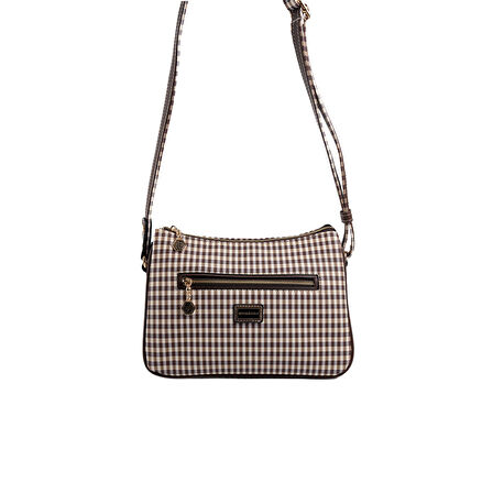 Silver Polo  Kadın Çapraz Çanta 818-47760 SILVER POLO ÇAPRAZ BAYAN ÇANTASI M191 KAHVE SARI-MAT KAHVE