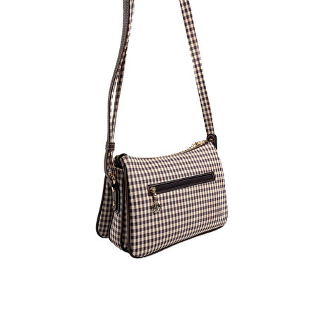 Silver Polo  Kadın Çapraz Çanta 818-47760 SILVER POLO ÇAPRAZ BAYAN ÇANTASI M191 KAHVE SARI-MAT KAHVE