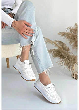 Cilt Bağcıklı Bağcık Anahtarlı Topuk Dikeni İçin Ortepedik Taban Yazlık Kadın Spor Ayakkabı