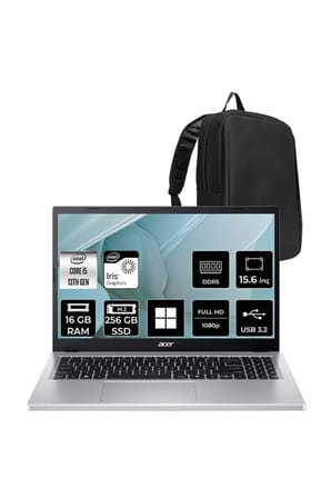 Aspire Go Core i5-1334U 16GB RAM 256GB SSD 15.6" FHD 60Hz W11H Dizüstü Bilgisayar AG15-71P