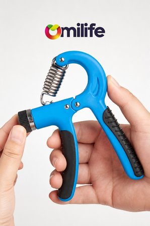 El Bilek Güçlendirici 5-60 Kg Ayarlı Sayaçlı Egzersiz Yayı Fitness Grip Güç Arttırıcı