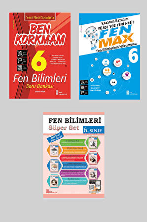 Ata 6.Sınıf Yeni Nesil Sorularla Ben Korkmam Fen Bilimleri + Süper Set + Fen Max