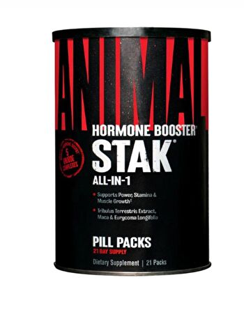 UNİVERSAL ANİMAL STAK HORMONE BOOSTER (TRİBULUS + FENUGREEK)  USA 21 PAKET