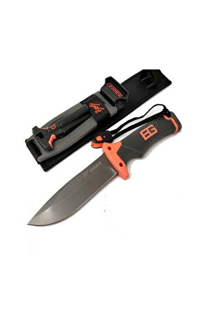 28 Cm Kılıflı Magnezyum Çubuklu Kamp Bıçağı