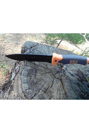 28 Cm Kılıflı Magnezyum Çubuklu Kamp Bıçağı