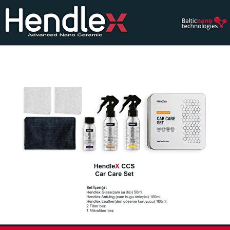 HENDLEX Car Care Set - Su İtici-Buğu Önleyici-Deri Koruma