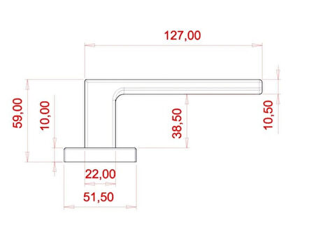 Adnoss Paytak Inox Kapı Kolu (Oda)