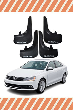 Volkswagen Jetta Racing yazılı 4’lü tozluk çamurluk paçalık
