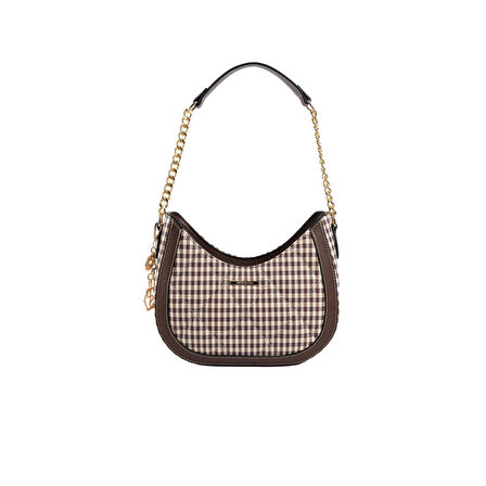 Silver Polo  Kadın Omuz Çantası 1168-47818 SILVER POLO BAYAN ÇANTASI M191 KAHVE SARI-MAT KAHVE