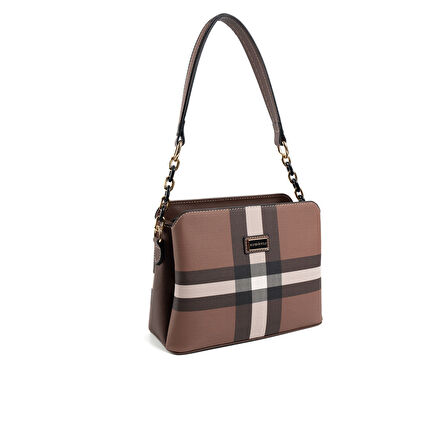 Silver Polo  Kadın Çapraz Çanta 937-47822 SILVER POLO ÇAPRAZ Kadın ÇANTASI MK85 KOYU KAHVE-MAT KAHVE