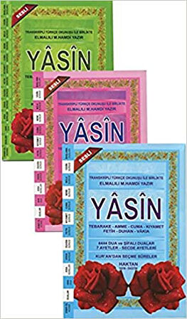 Yasin Tebareke Amme 4444 Dua ve Şifalı Dualar Arapça ve Türkçe Okunuşlu Mealli (Orta Boy)