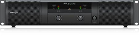 Behringer NX6000 SmartSense Hoparlör Empedans Telafisi ile Ultra Hafif 6000 W D Sınıfı Güç Amplifikatörü