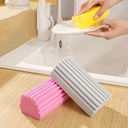 caselka® Nemli Silgi Süngeri Banyo,Mutfak ve Araba İçin Temizlik Süngeri