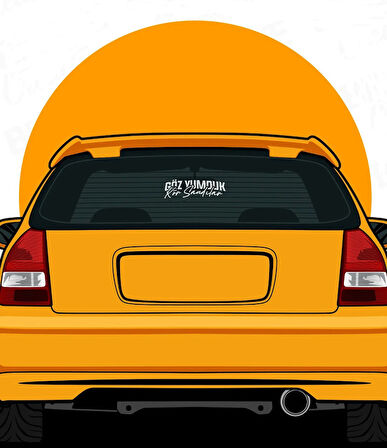 Göz Yumduk Kör Sandırlar Araba Sticker Etiket 24CM