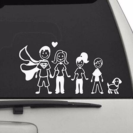 Aile Baba Anne Kız Erkek çocuk Sticker