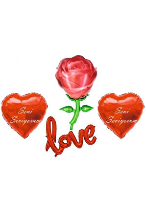 GÜL LOVE SET FOLYO BALON