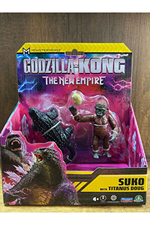GODZILLA ve Kong Aksiyon Figür Suko With Titanus Doug  suko tıtanus doug figür
