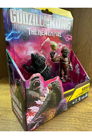 GODZILLA ve Kong Aksiyon Figür Suko With Titanus Doug  suko tıtanus doug figür