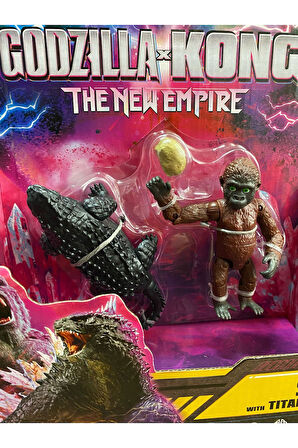 GODZILLA ve Kong Aksiyon Figür Suko With Titanus Doug  suko tıtanus doug figür