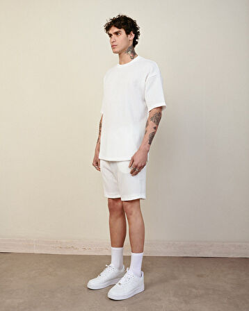 Bürümcük Kumaş Oversize T-Shirt